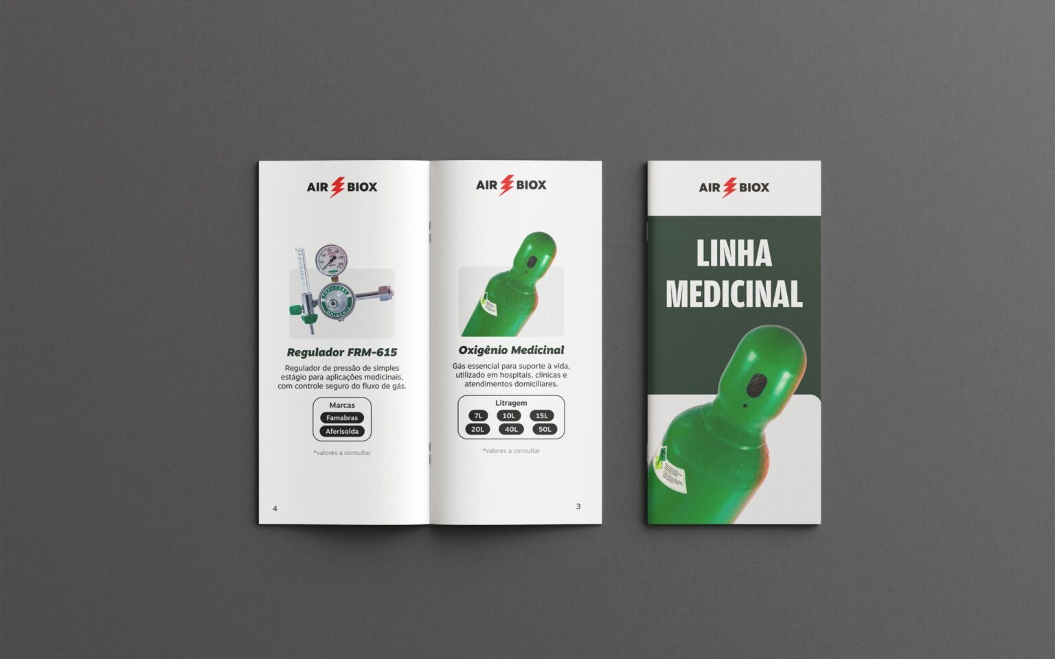 Catálogo da linha medicinal Air Biox